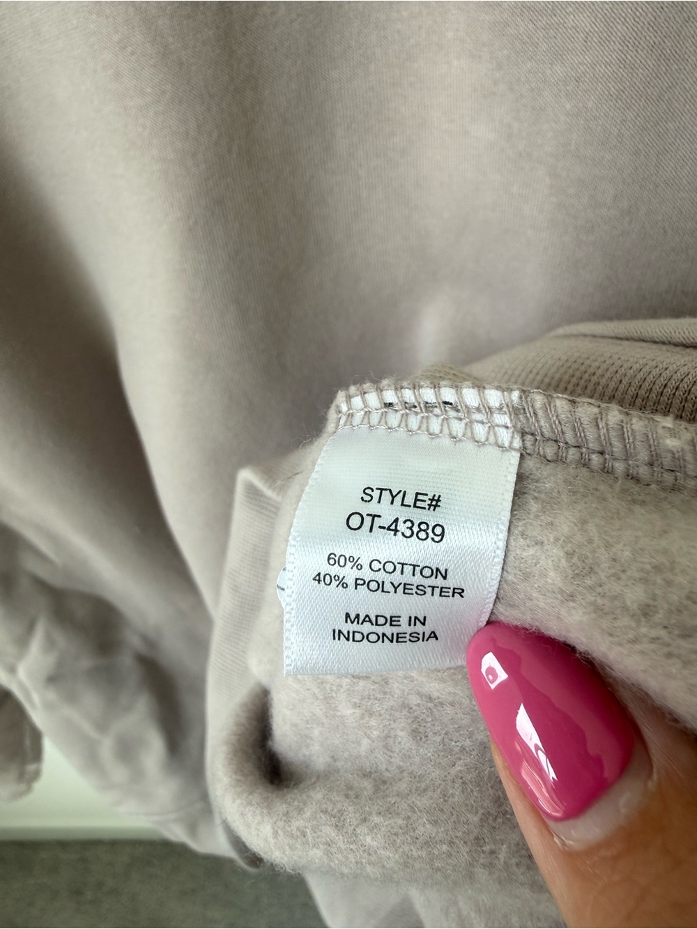 Zenana NWT Crewneck Sweater and Short Set in Ash Mocha | L - Picture 4 of 10